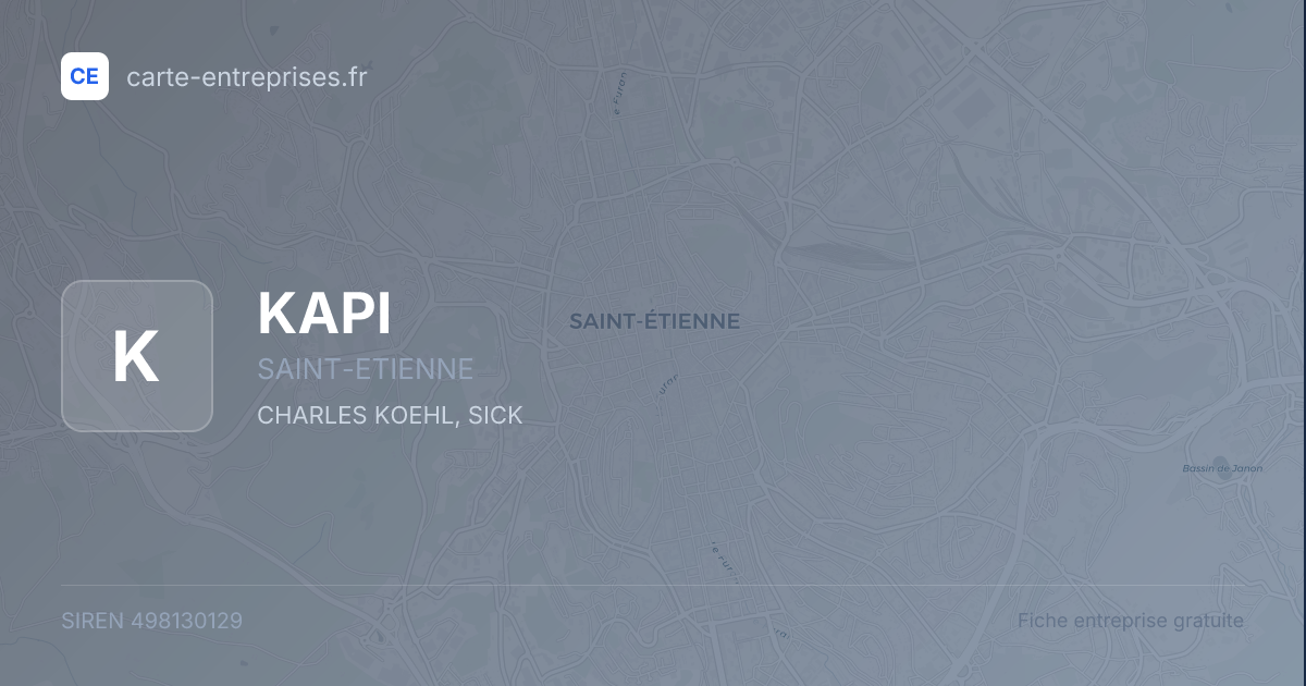 KAPI — 498130129 — fiche entreprise