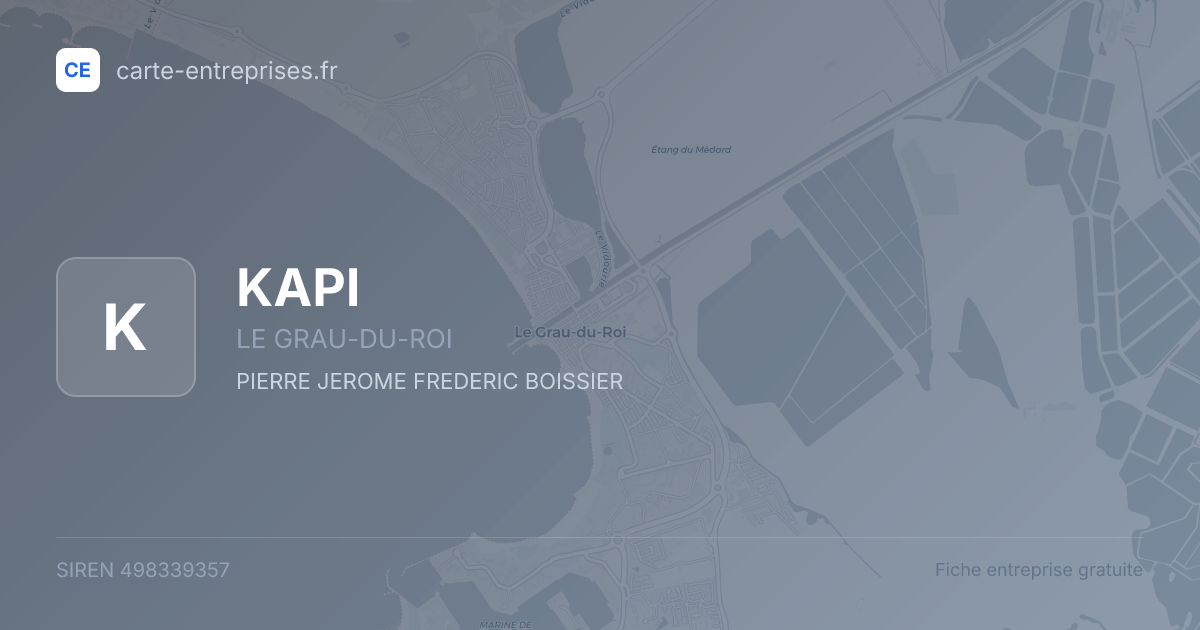 KAPI — 498339357 — fiche entreprise