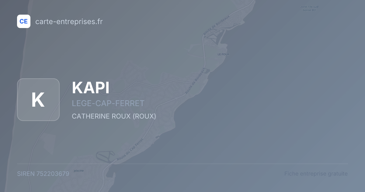 KAPI — 752203679 — fiche entreprise