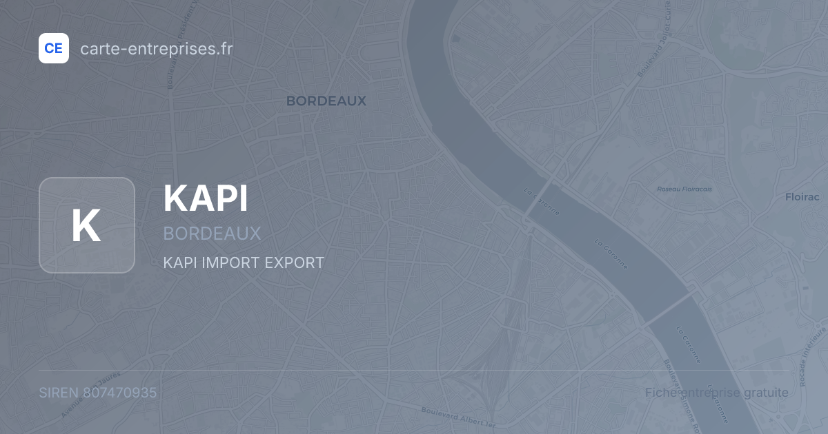 KAPI — 807470935 — fiche entreprise