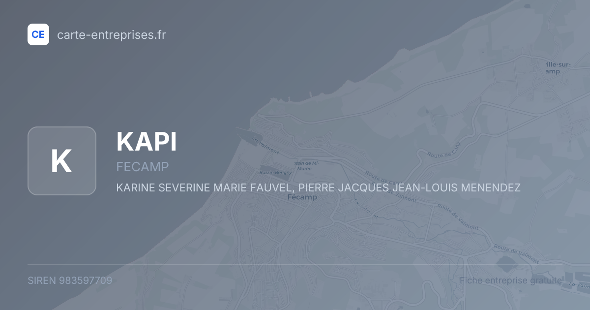 KAPI — 983597709 — fiche entreprise