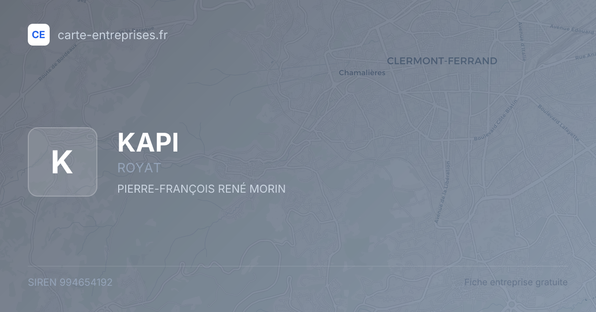 KAPI — 994654192 — fiche entreprise