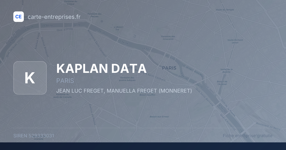KAPLAN DATA — 529333031 — fiche entreprise