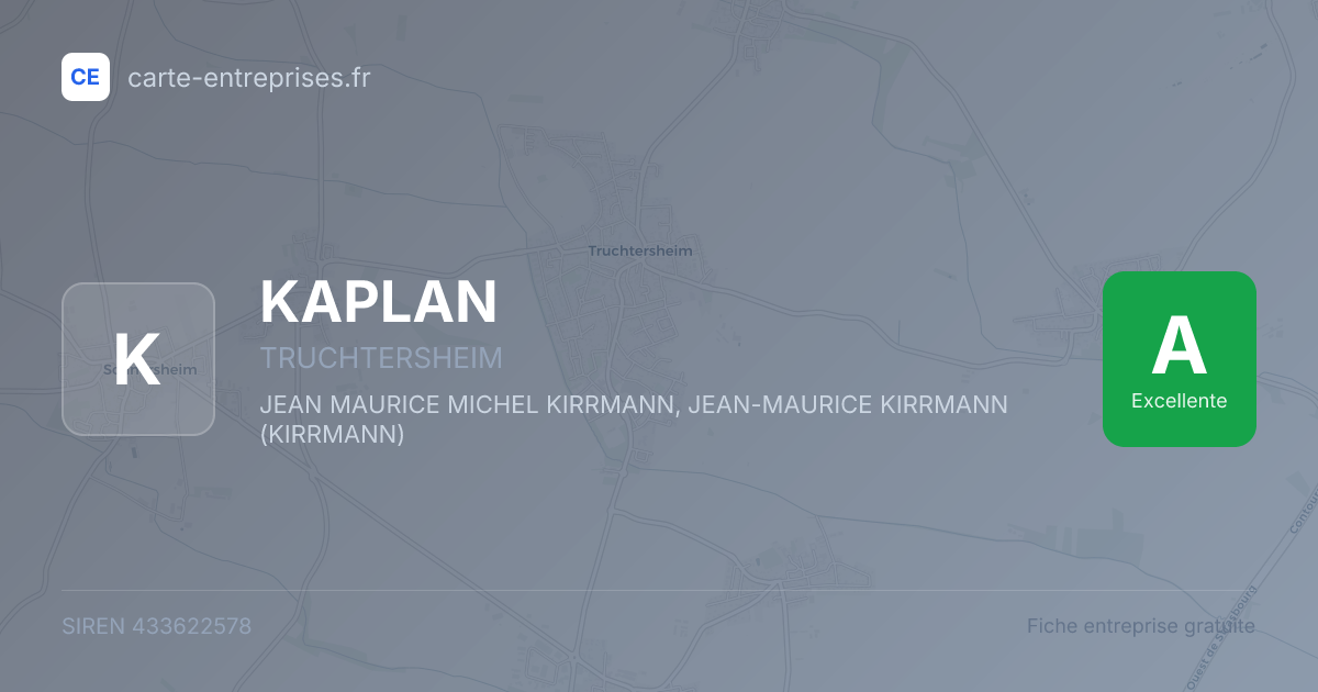 KAPLAN — 433622578 — fiche entreprise