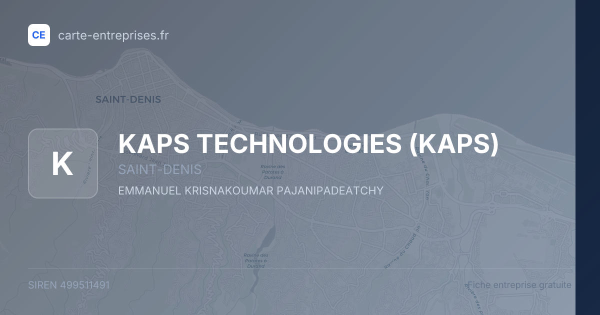 KAPS TECHNOLOGIES (KAPS) — 499511491 — fiche entreprise