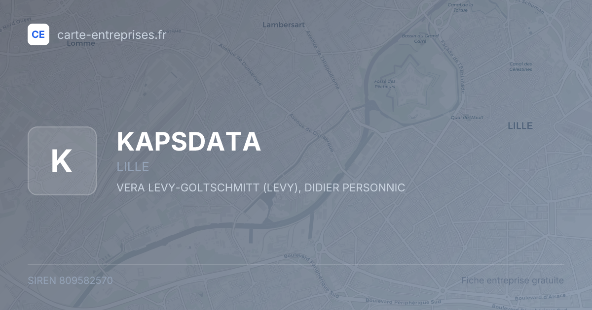 KAPSDATA — 809582570 — fiche entreprise