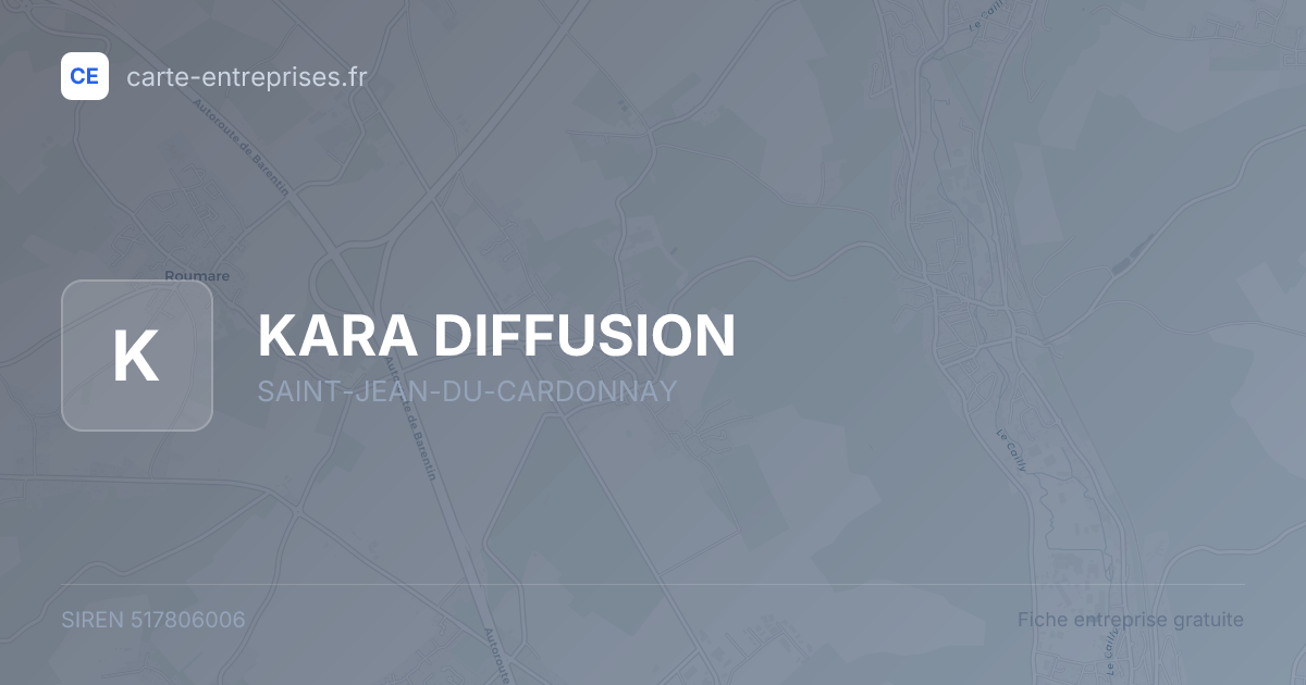KARA DIFFUSION — 517806006 — fiche entreprise