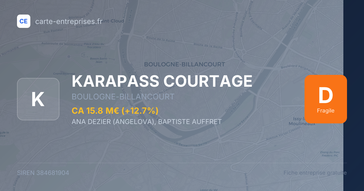 KARAPASS COURTAGE — 384681904 — fiche entreprise