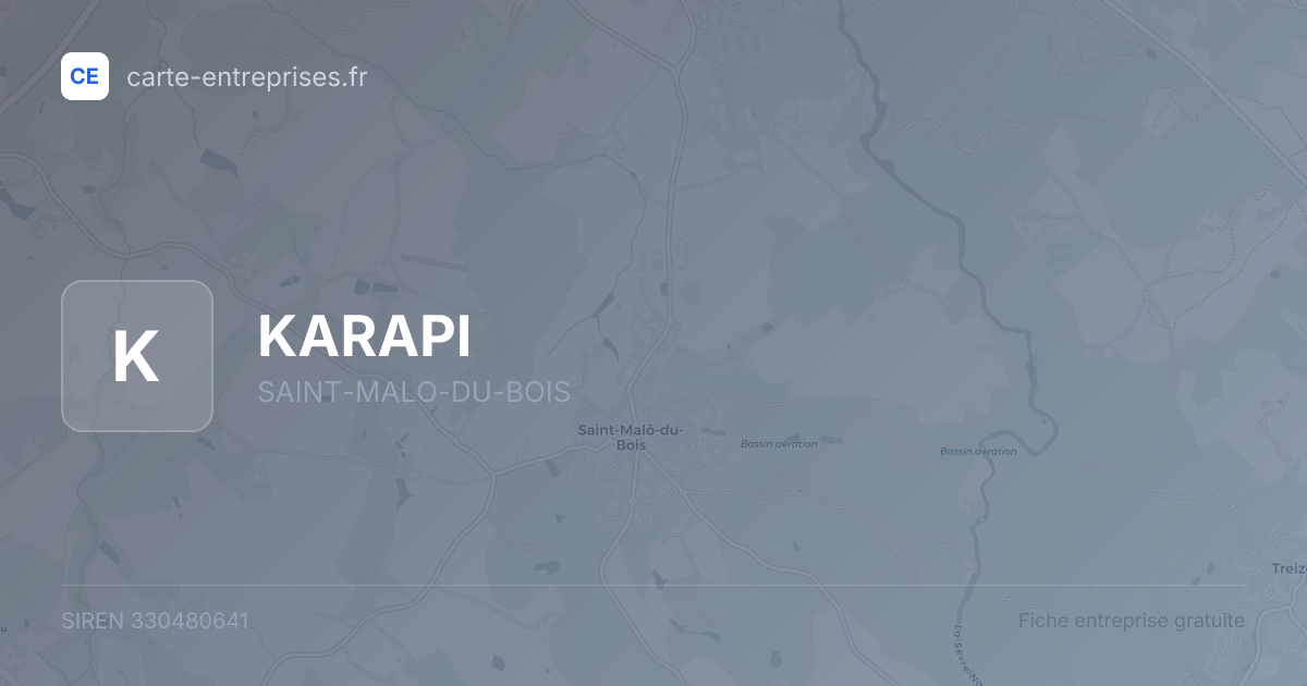 KARAPI — 330480641 — fiche entreprise
