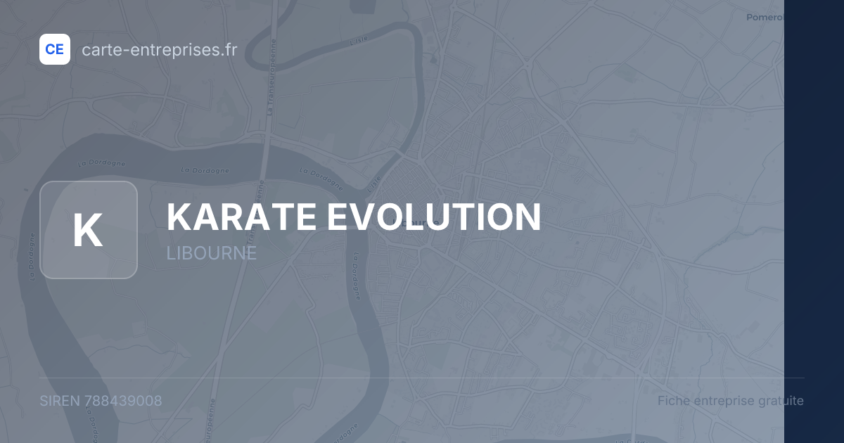 KARATE EVOLUTION — 788439008 — fiche entreprise