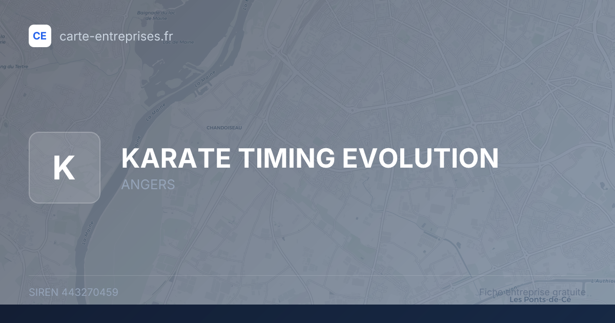 KARATE TIMING EVOLUTION — 443270459 — fiche entreprise