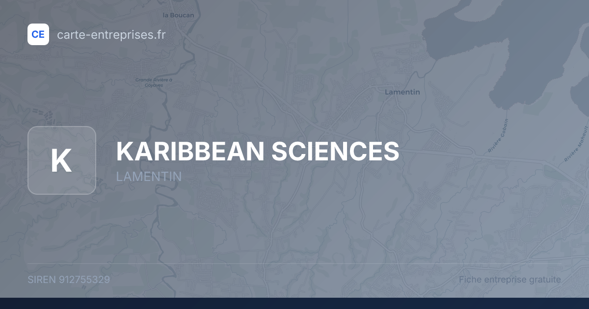 KARIBBEAN SCIENCES — 912755329 — fiche entreprise