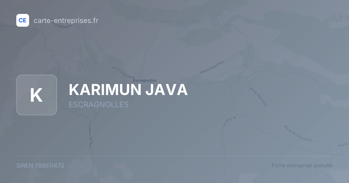 KARIMUN JAVA — 788611473 — fiche entreprise