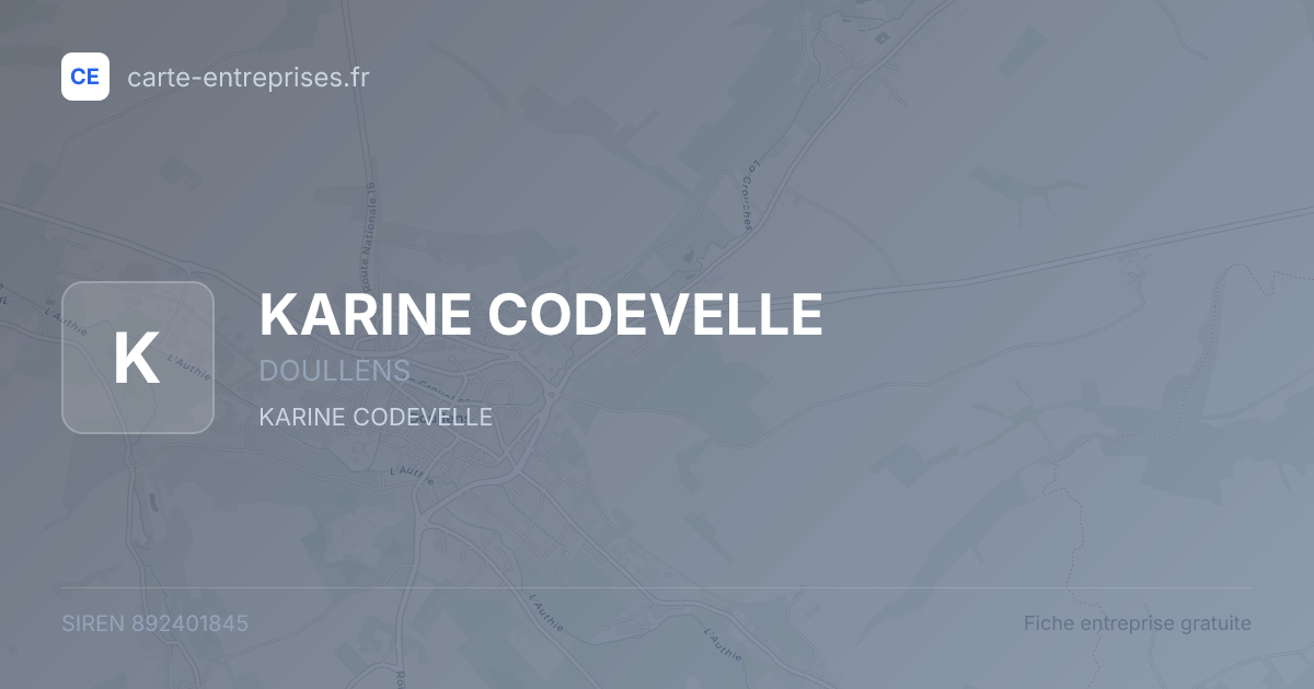 KARINE CODEVELLE — 892401845 — fiche entreprise