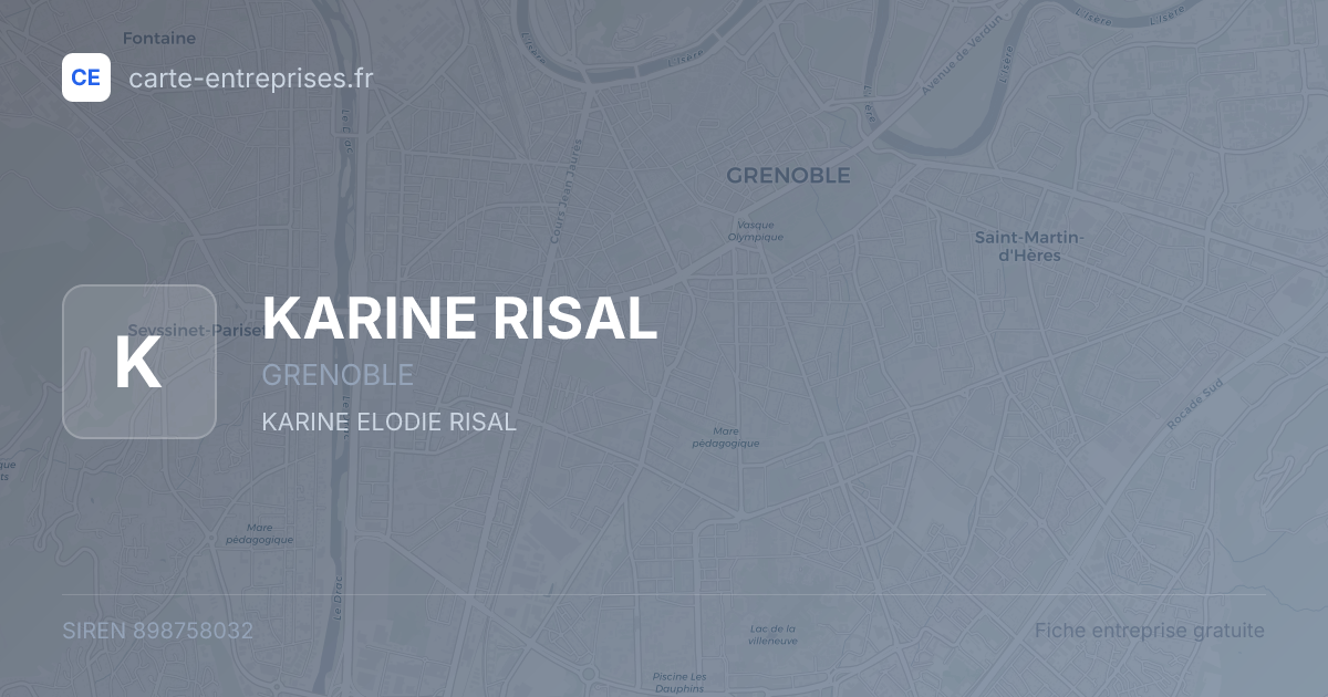 KARINE RISAL — 898758032 — fiche entreprise