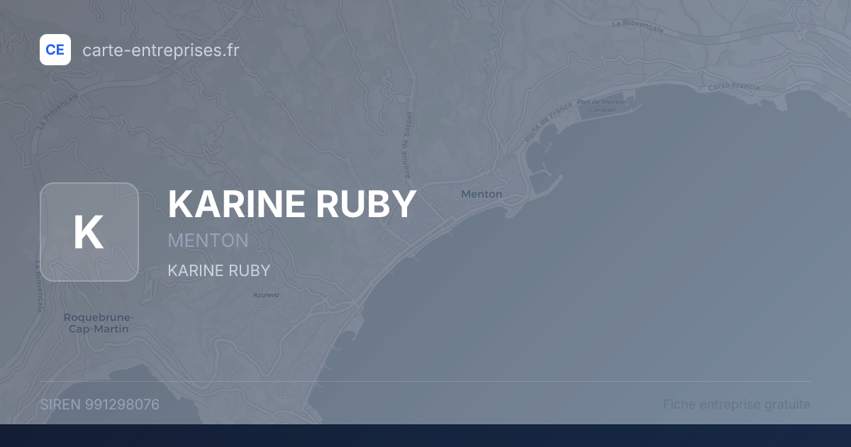 KARINE RUBY — 991298076 — fiche entreprise