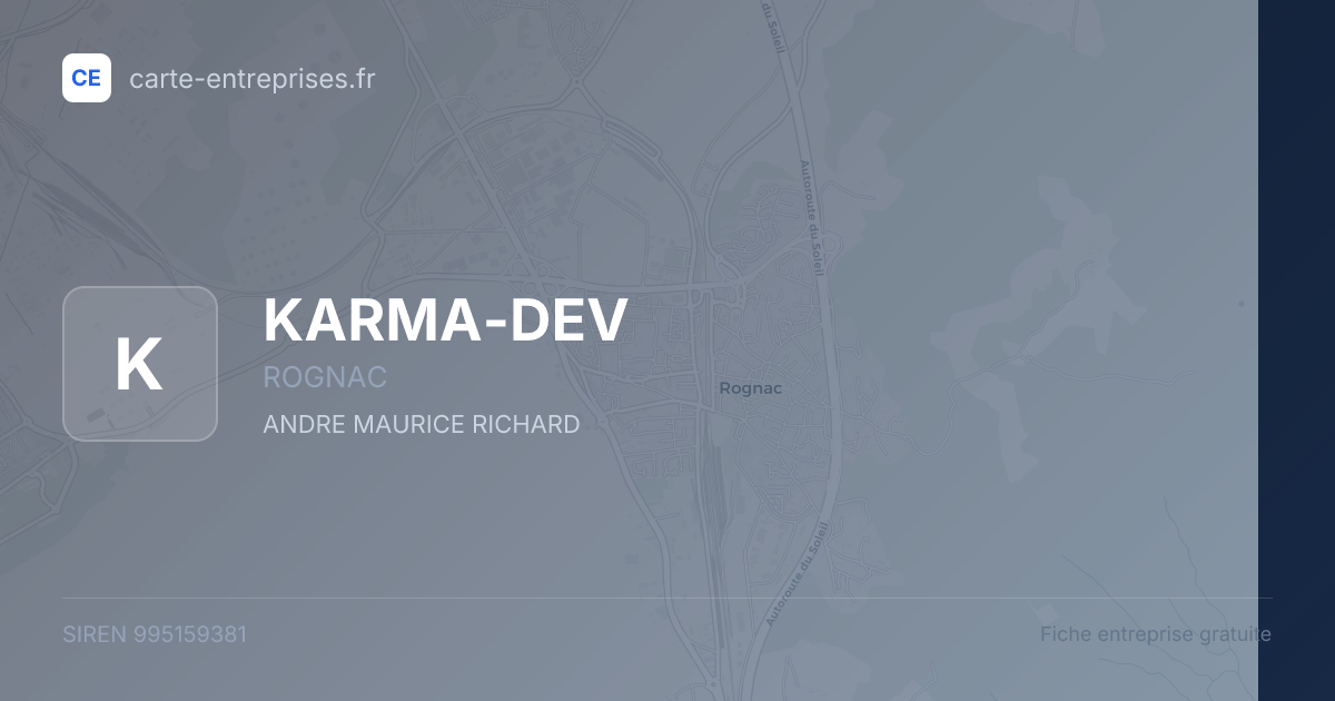 KARMA-DEV — 995159381 — fiche entreprise