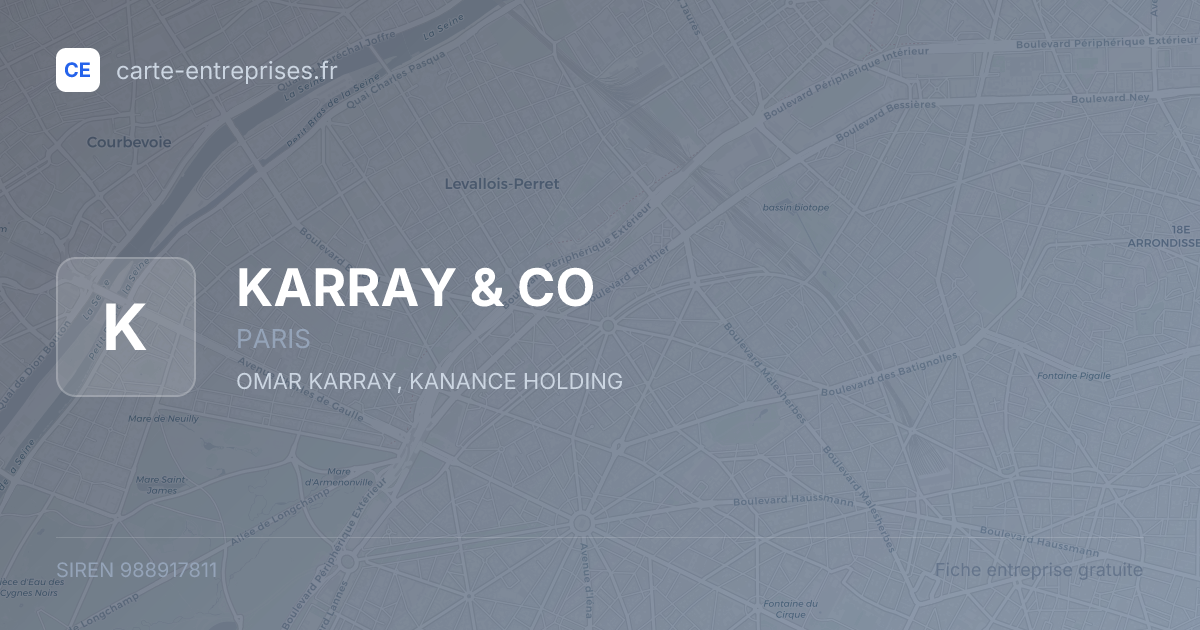 KARRAY & CO — 988917811 — fiche entreprise