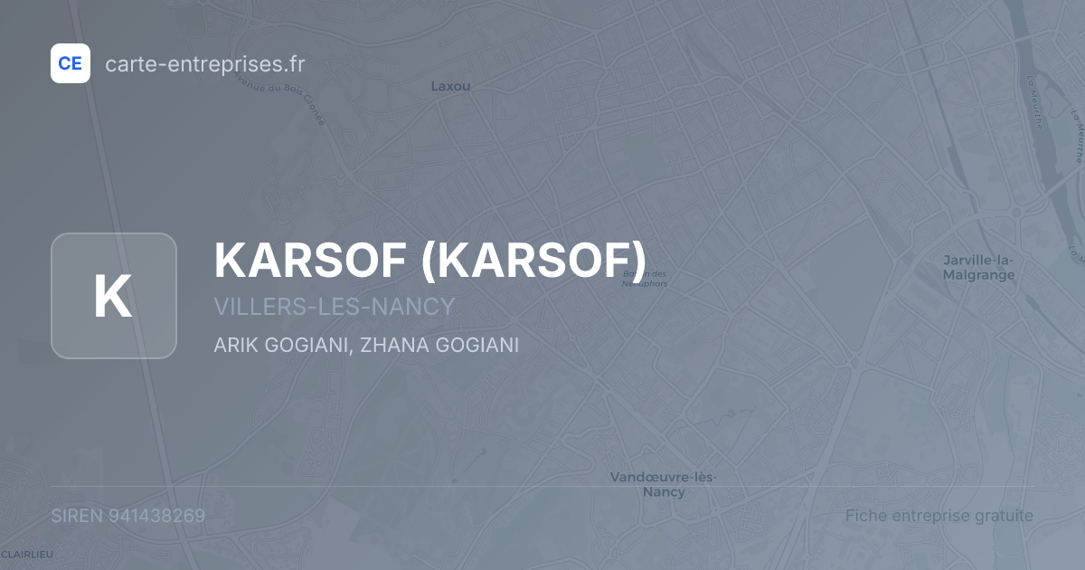 KARSOF — 941438269 — fiche entreprise