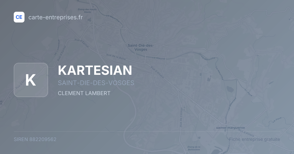 KARTESIAN — 882209562 — fiche entreprise