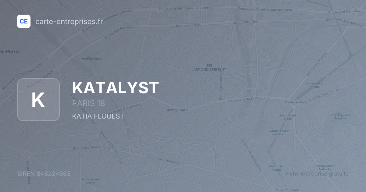 KATALYST — 848224663 — fiche entreprise