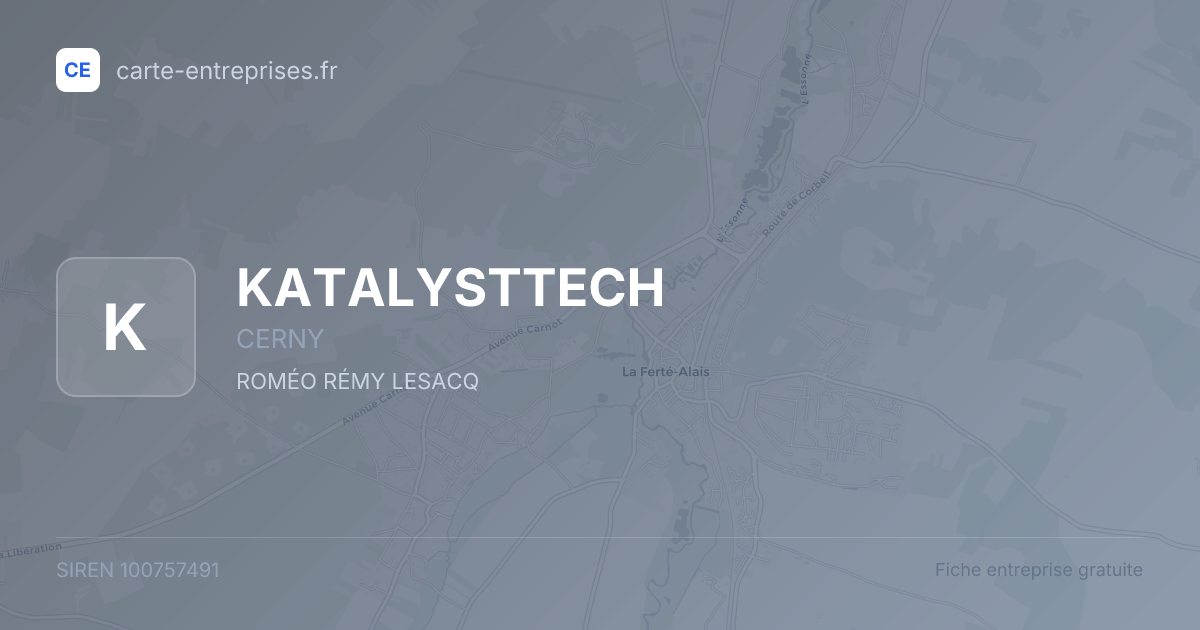 KATALYSTTECH — 100757491 — fiche entreprise