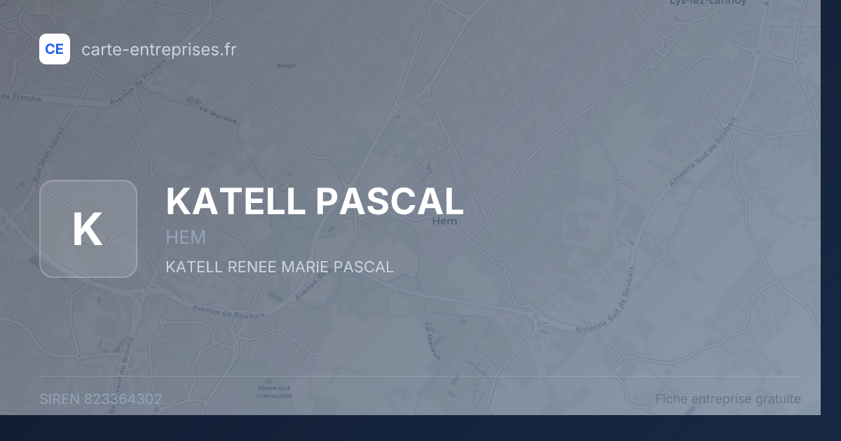 KATELL PASCAL — 823364302 — fiche entreprise