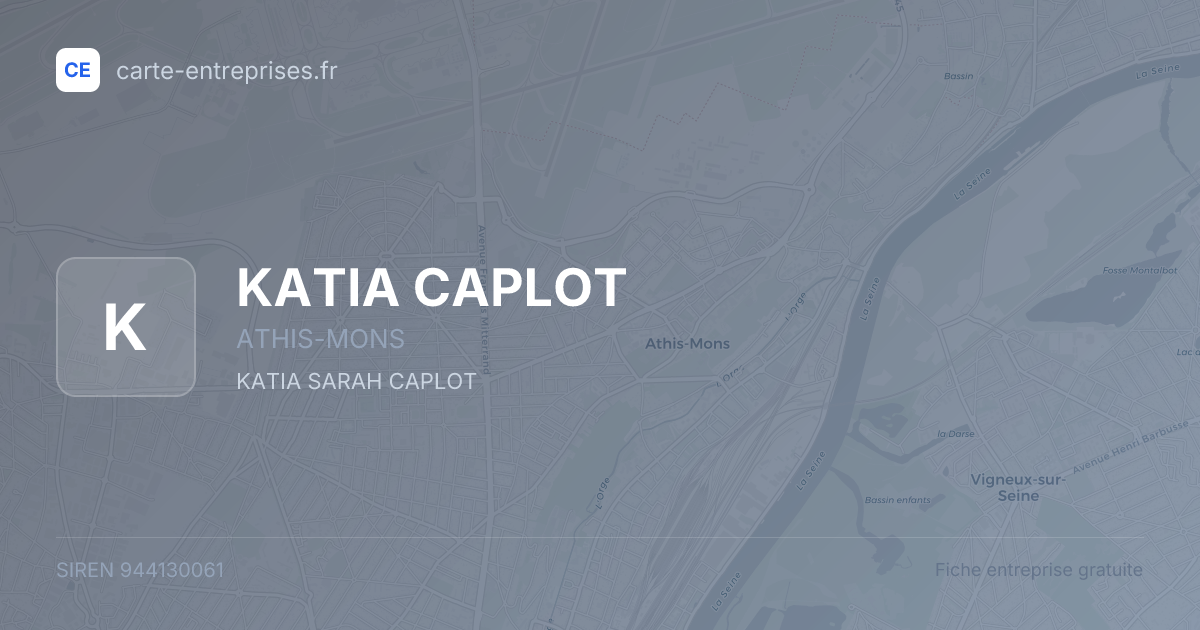 KATIA CAPLOT — 944130061 — fiche entreprise