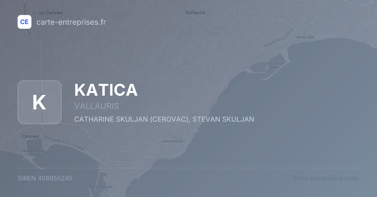 KATICA — 408855245 — fiche entreprise