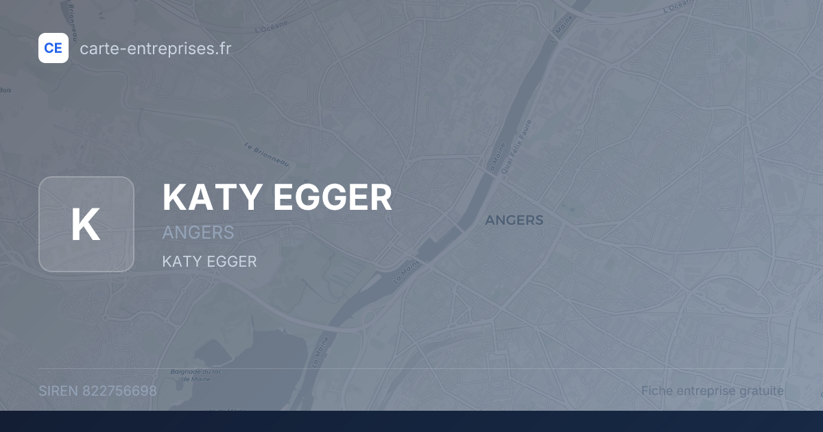 KATY EGGER — 822756698 — fiche entreprise