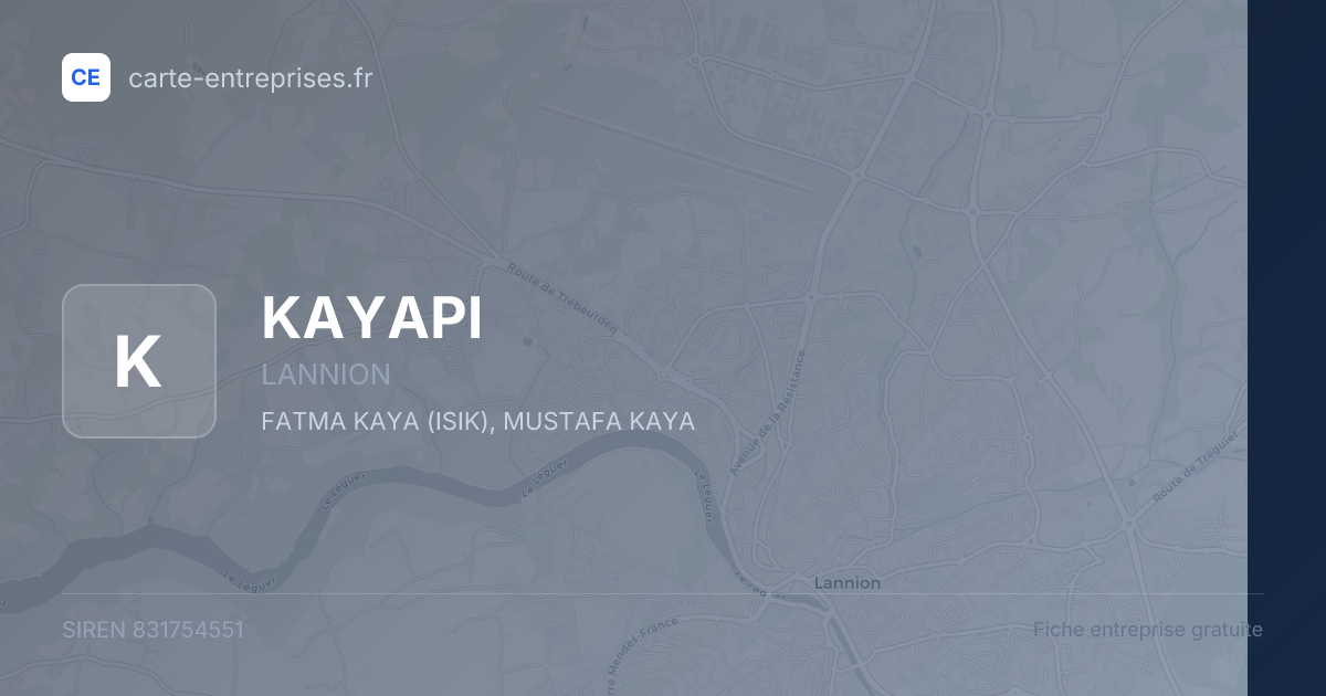 KAYAPI — 831754551 — fiche entreprise
