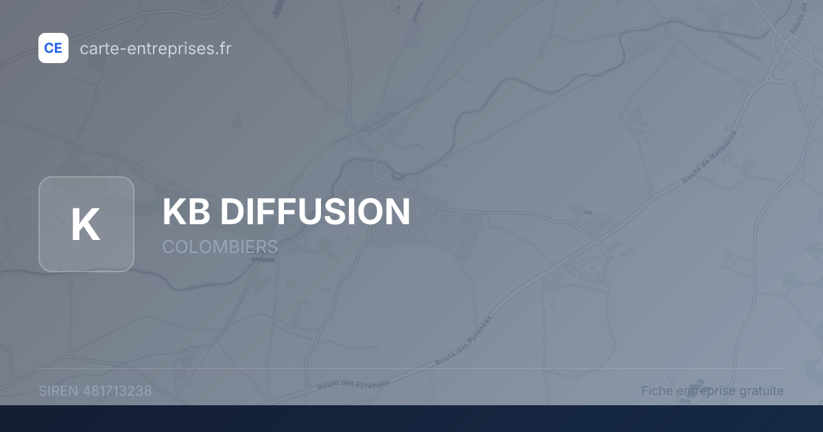 KB DIFFUSION — 481713238 — fiche entreprise
