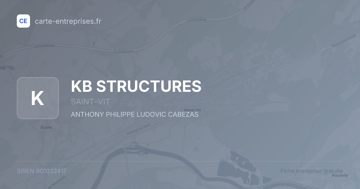 KB STRUCTURES — 901032417 — fiche entreprise
