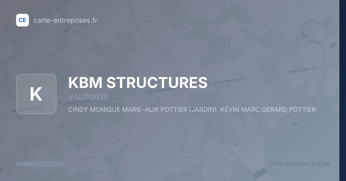 KBM STRUCTURES — 931202261 — fiche entreprise