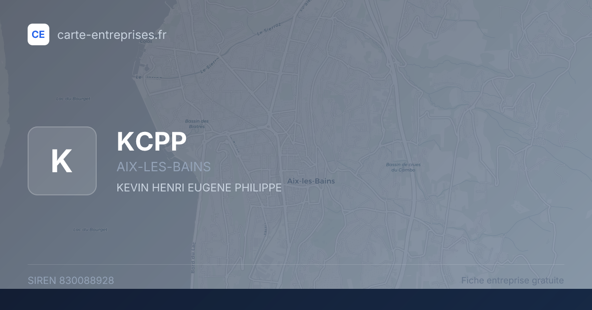 KCPP — 830088928 — fiche entreprise