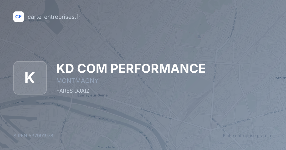 KD COM PERFORMANCE — 537991978 — fiche entreprise