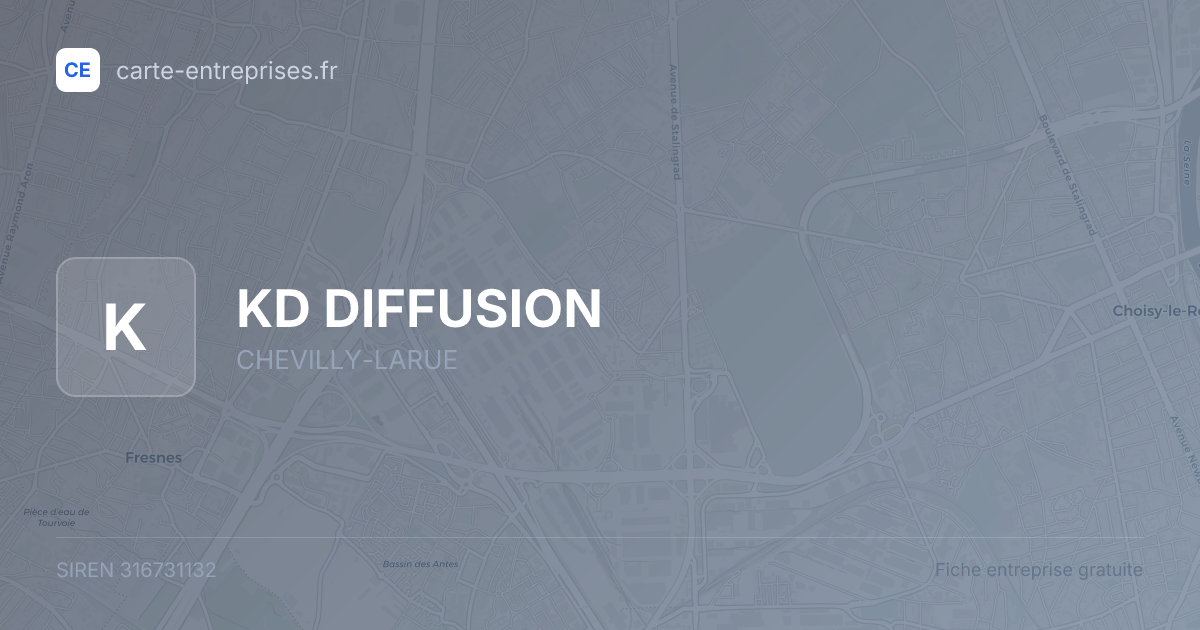 KD DIFFUSION — 316731132 — fiche entreprise