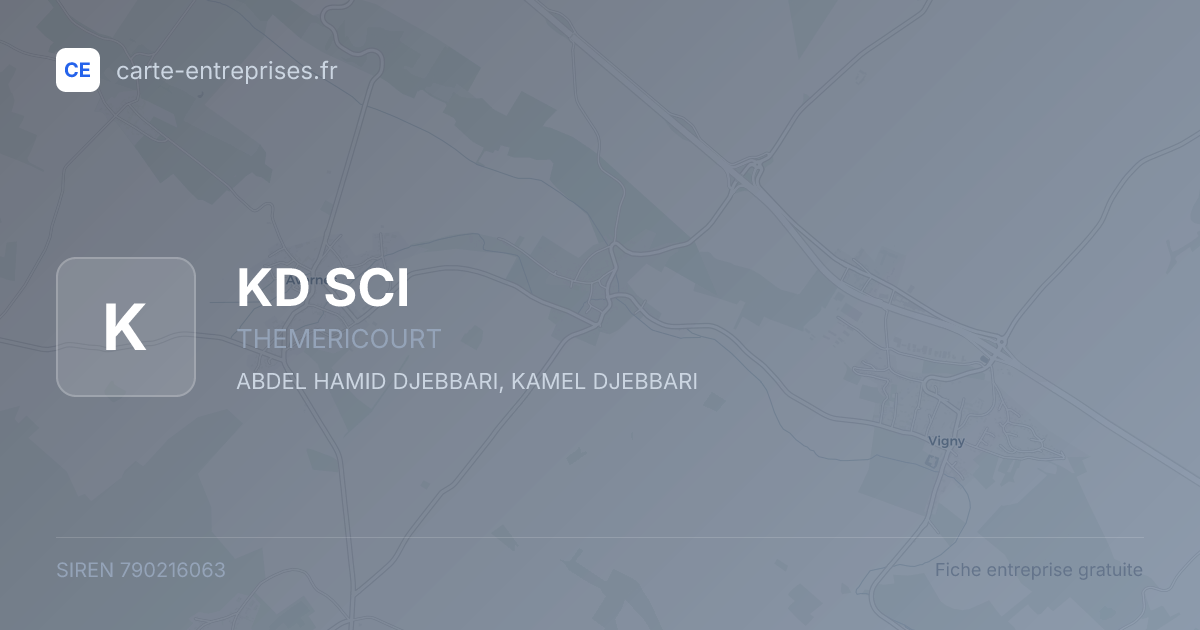 KD SCI — 790216063 — fiche entreprise