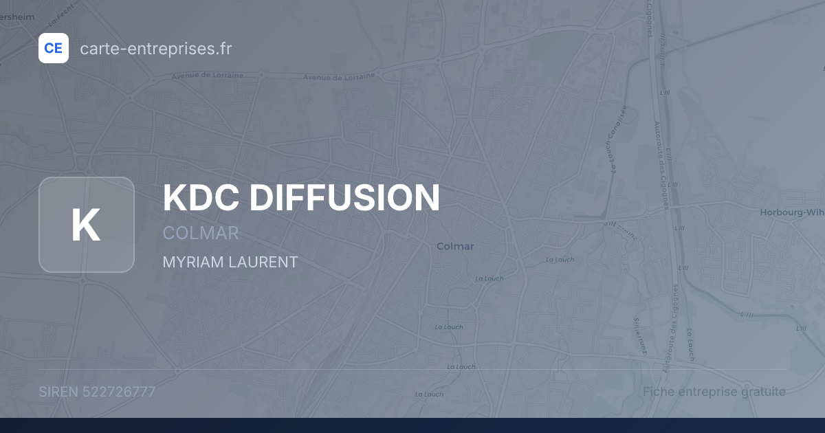 KDC DIFFUSION — 522726777 — fiche entreprise