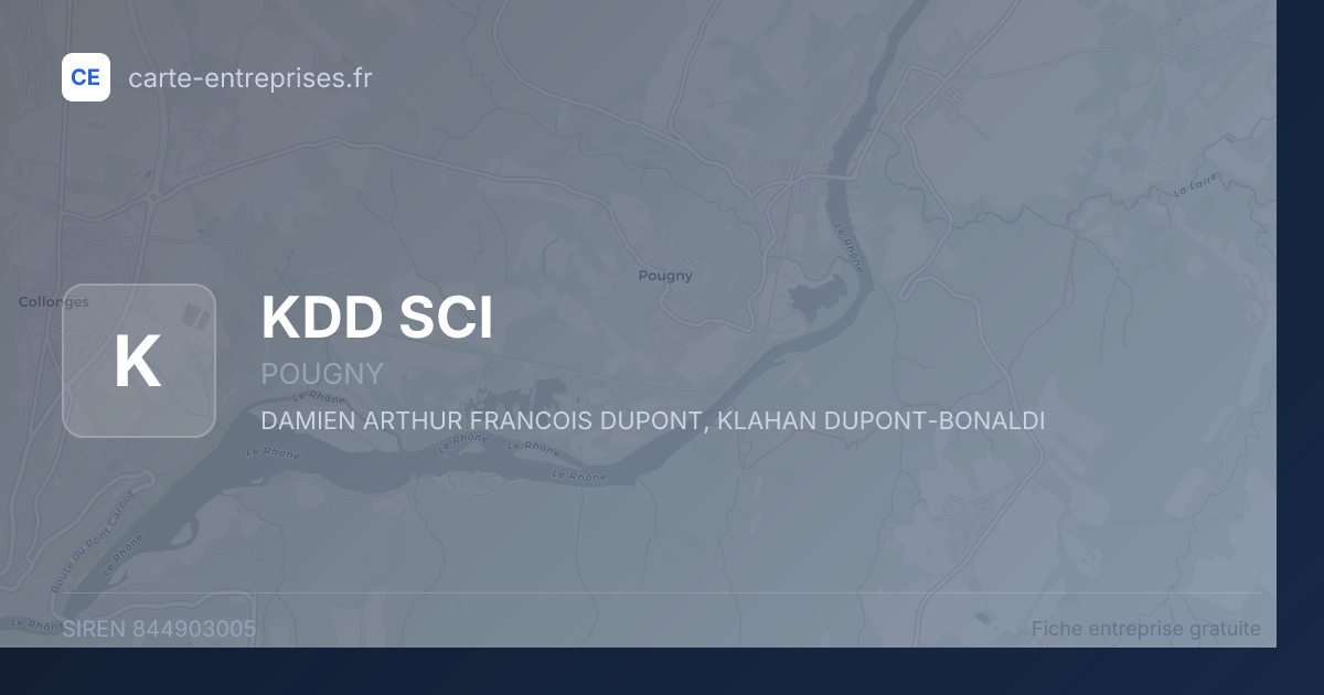KDD SCI — 844903005 — fiche entreprise