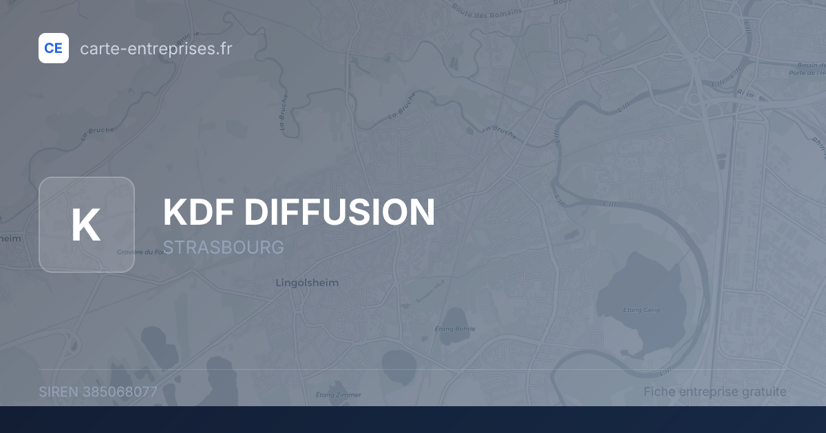 KDF DIFFUSION — 385068077 — fiche entreprise
