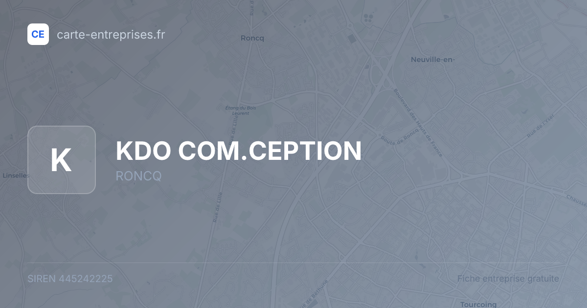 KDO COM.CEPTION — 445242225 — fiche entreprise