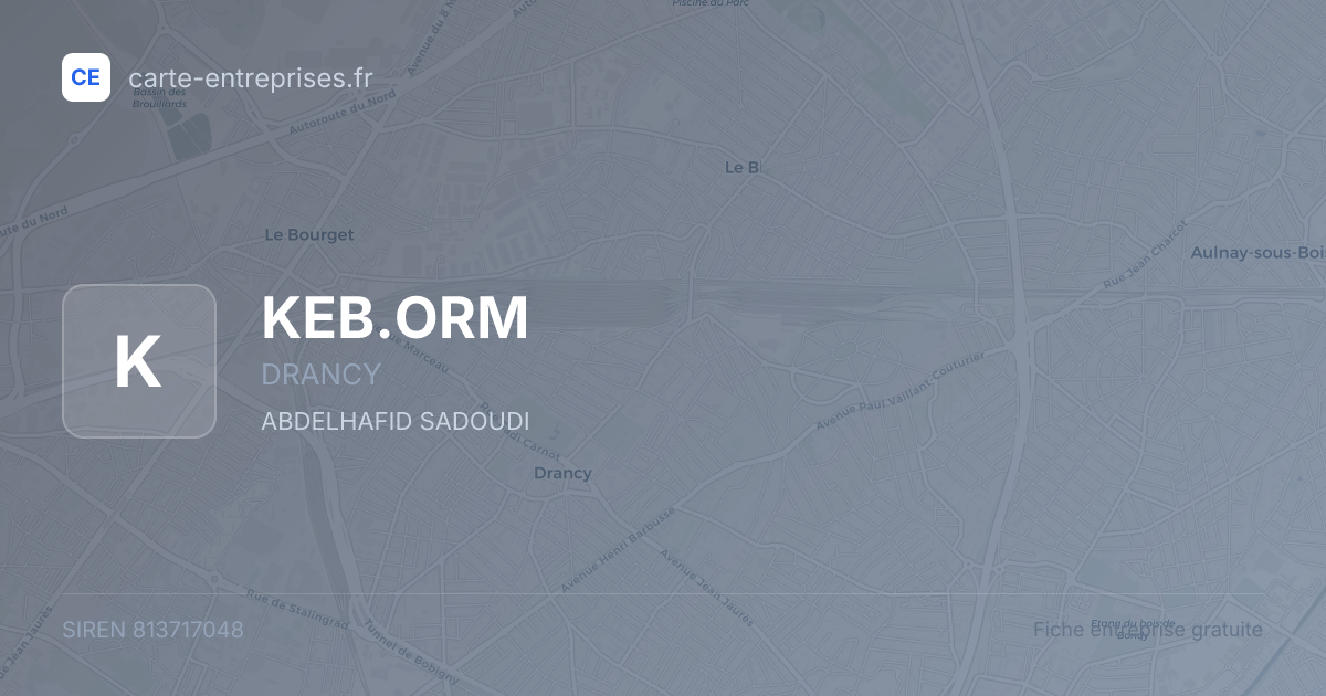KEB.ORM — 813717048 — fiche entreprise