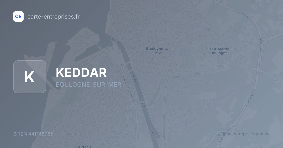 KEDDAR — 441748985 — fiche entreprise