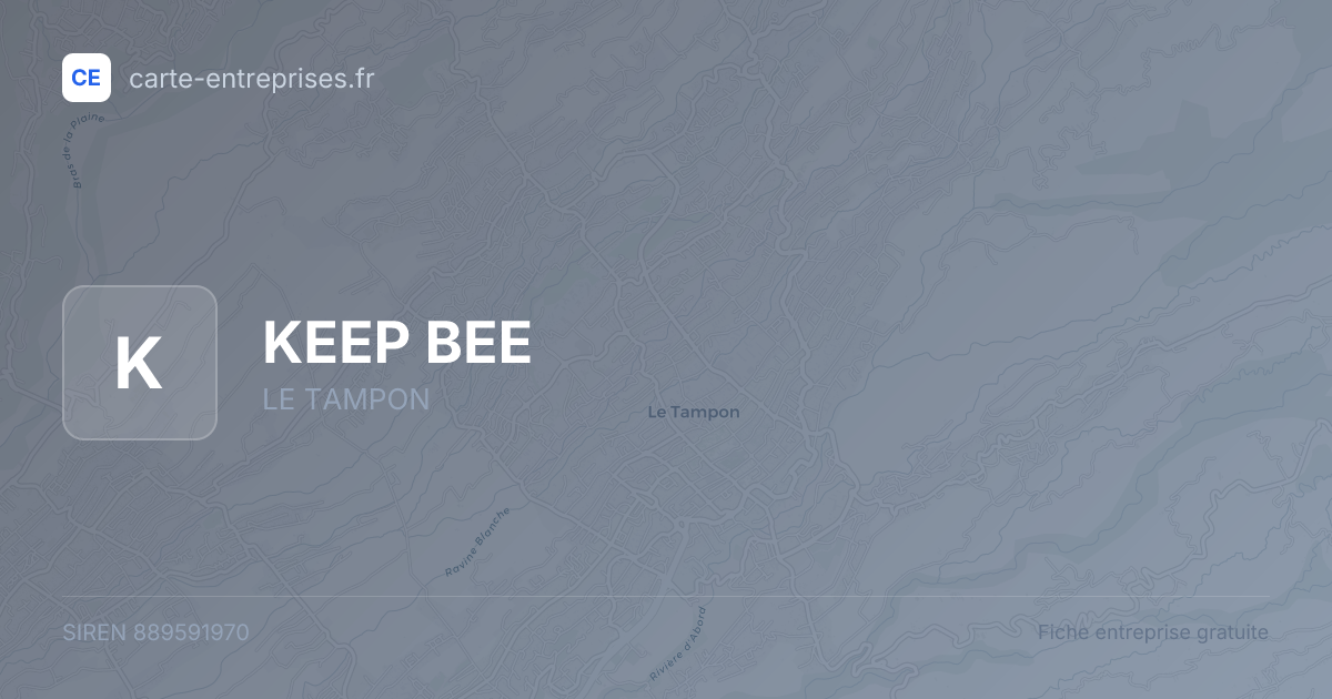 KEEP BEE — 889591970 — fiche entreprise