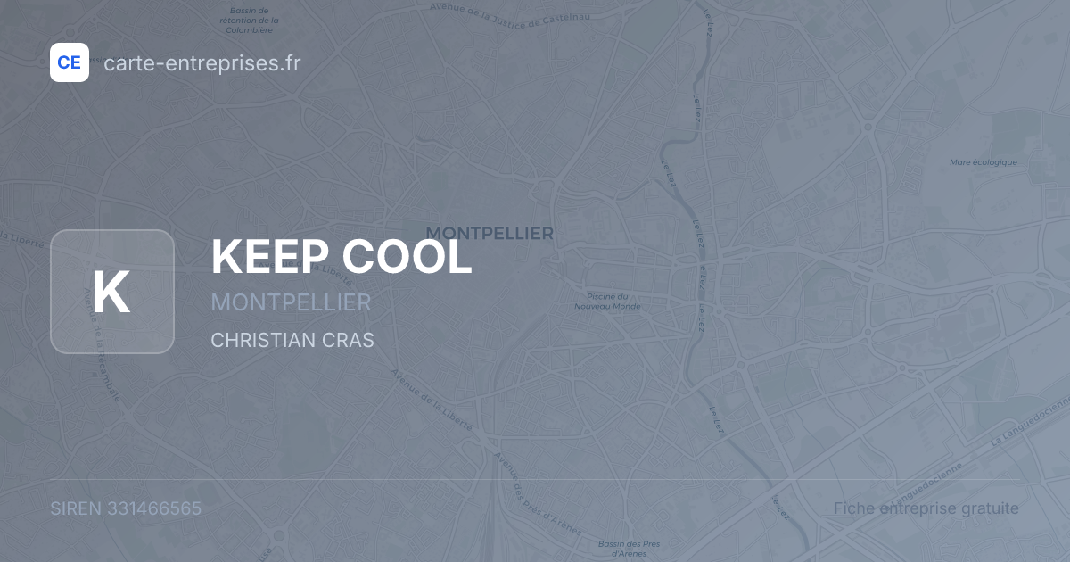 KEEP COOL — 331466565 — fiche entreprise