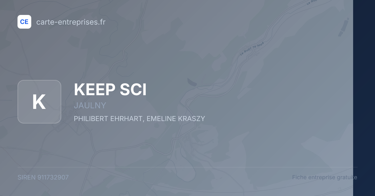 KEEP SCI — 911732907 — fiche entreprise