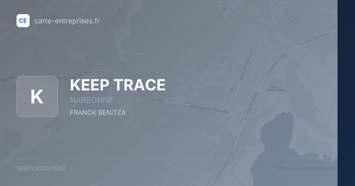 KEEP TRACE — 820511962 — fiche entreprise