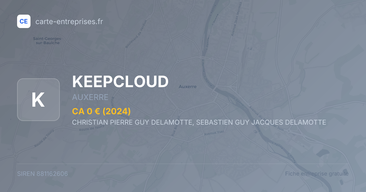 KEEPCLOUD — 881162606 — fiche entreprise