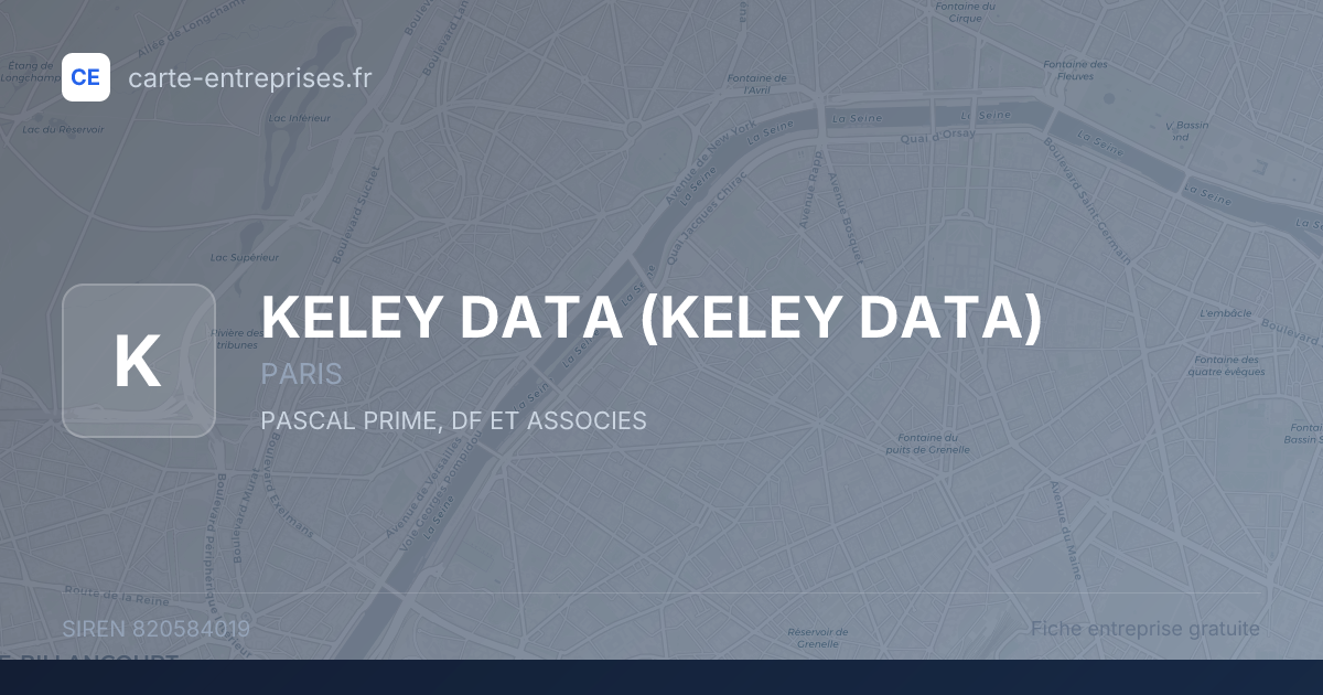 KELEY DATA — 820584019 — fiche entreprise